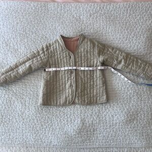 Luralu Reversible Quilted Girls Jacket Size 4-5 Years